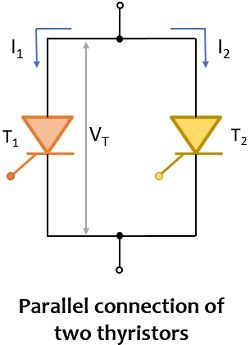 晶闸管的并行连接