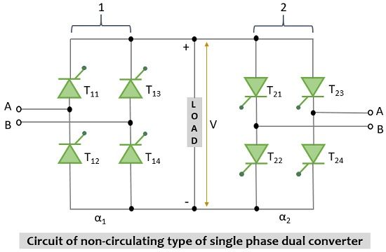 非循环单相双变换器电路